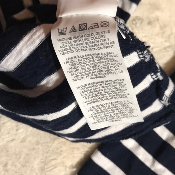 J. Crew Striped Metallic Floral Sailor T-Shirt - Picture 6 of 7